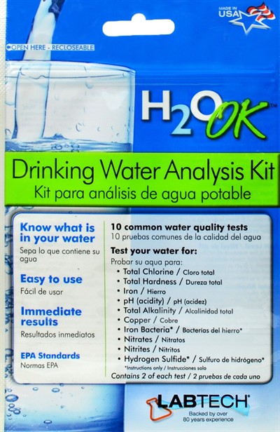 H2O OK Water Testing retail package